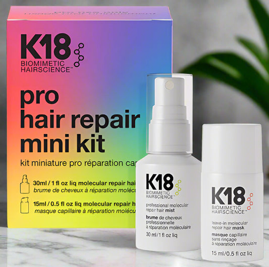 K18 Pro Hair Repair Mini Kit – 30ml Mist + 15ml Mask